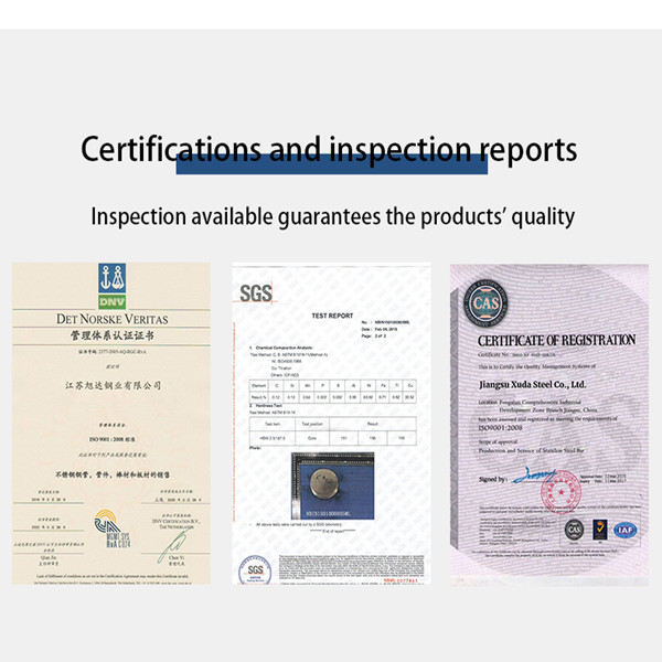Jiangsu Xuda Steel Industry Co., LTD Qualitätskontrolle